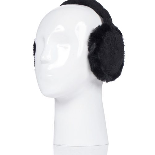 Albury Earmuffs Womens Black Headshot