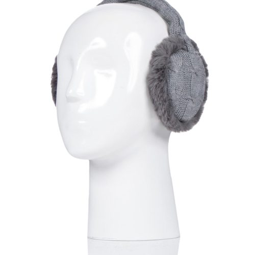 Albury Earmuffs Womens Cloud Grey Headshot