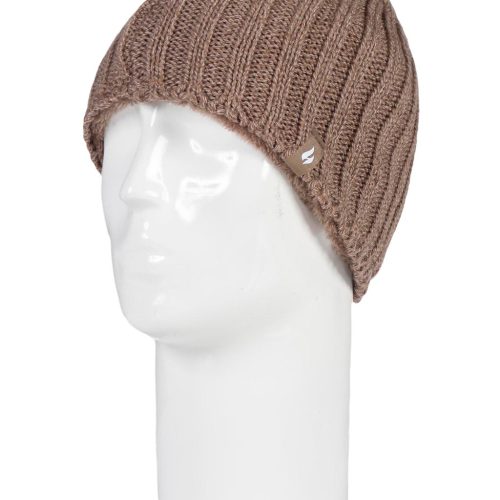 Heat Holders Men's Ribbed Hat Camel #color_camel