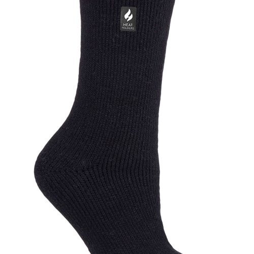 Heat Holders Camellia Women's Original Thermal Crew Sock Black #color_black