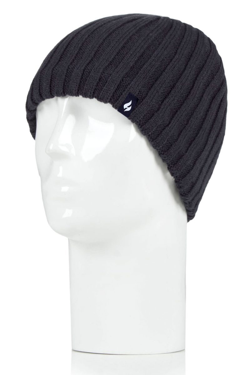 Heat Holders Hudson Fine Rib Hat Navy #color_navy