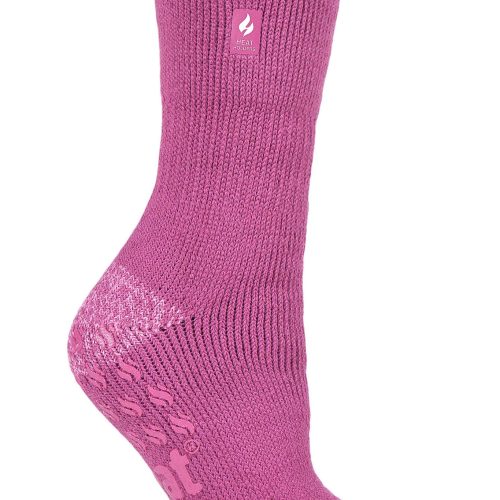 Heat Holders Juniper Crew Slipper Sock Pink #color_pink