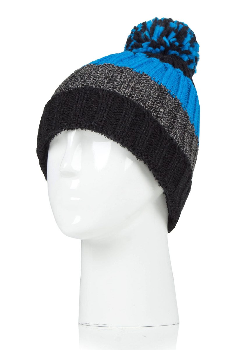 HH Kids Transverse Hat Black Charcoal Blue