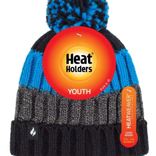 HH Kids Transverse Hat Black Charcoal Blue Pack