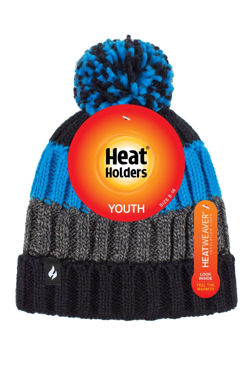 HH Kids Transverse Hat Black Charcoal Blue Pack