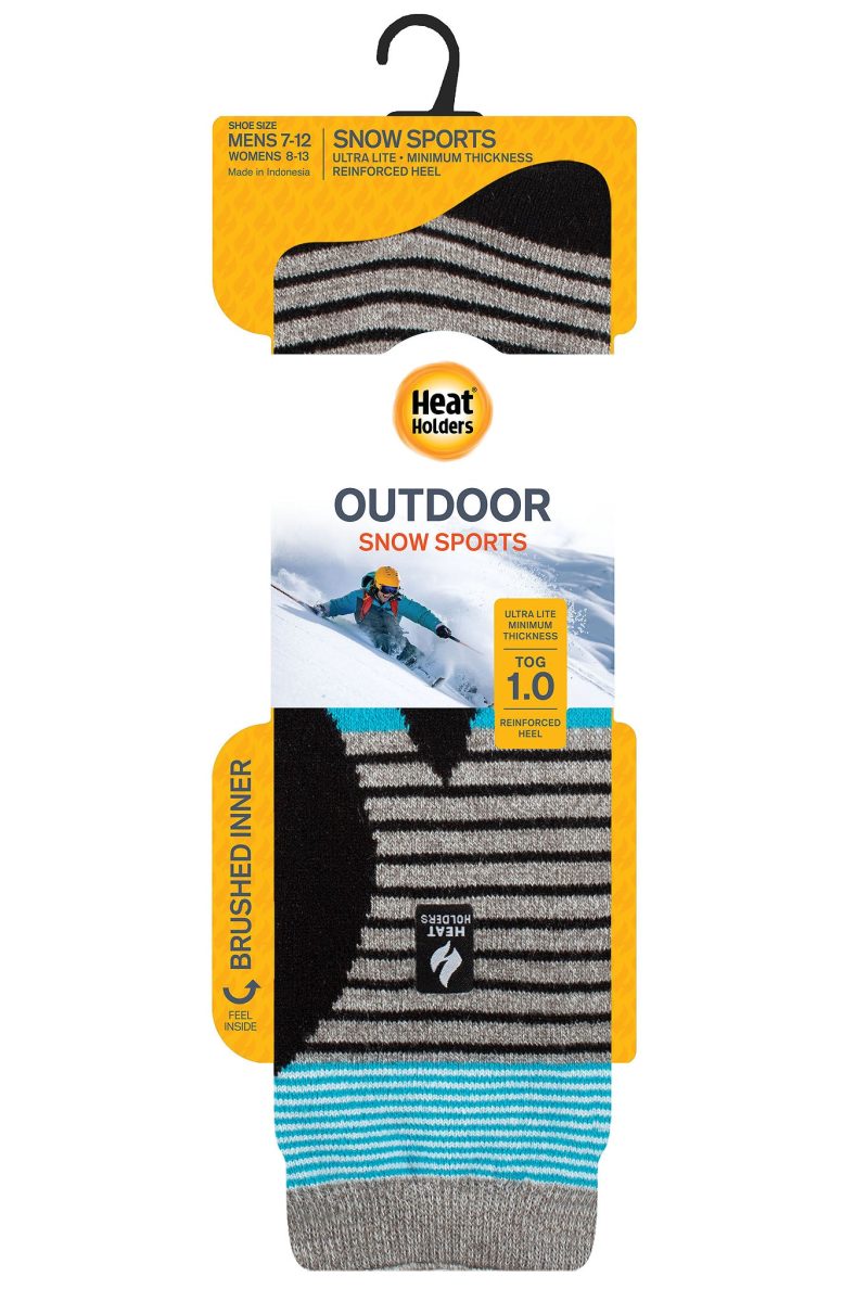 HH Mens Alpine Snowsports Long Sock Grey Black Green Pack