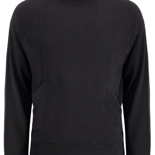 Heat Holders Men's Henrik LITE Thermal Hooded Lounge Top Black #color_black