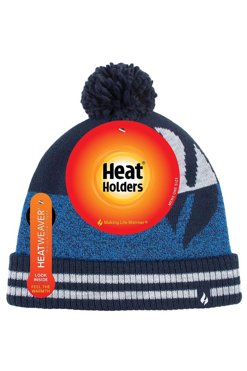 HH Mens Ian Snowsports Flame Hat Navy Denim Pack