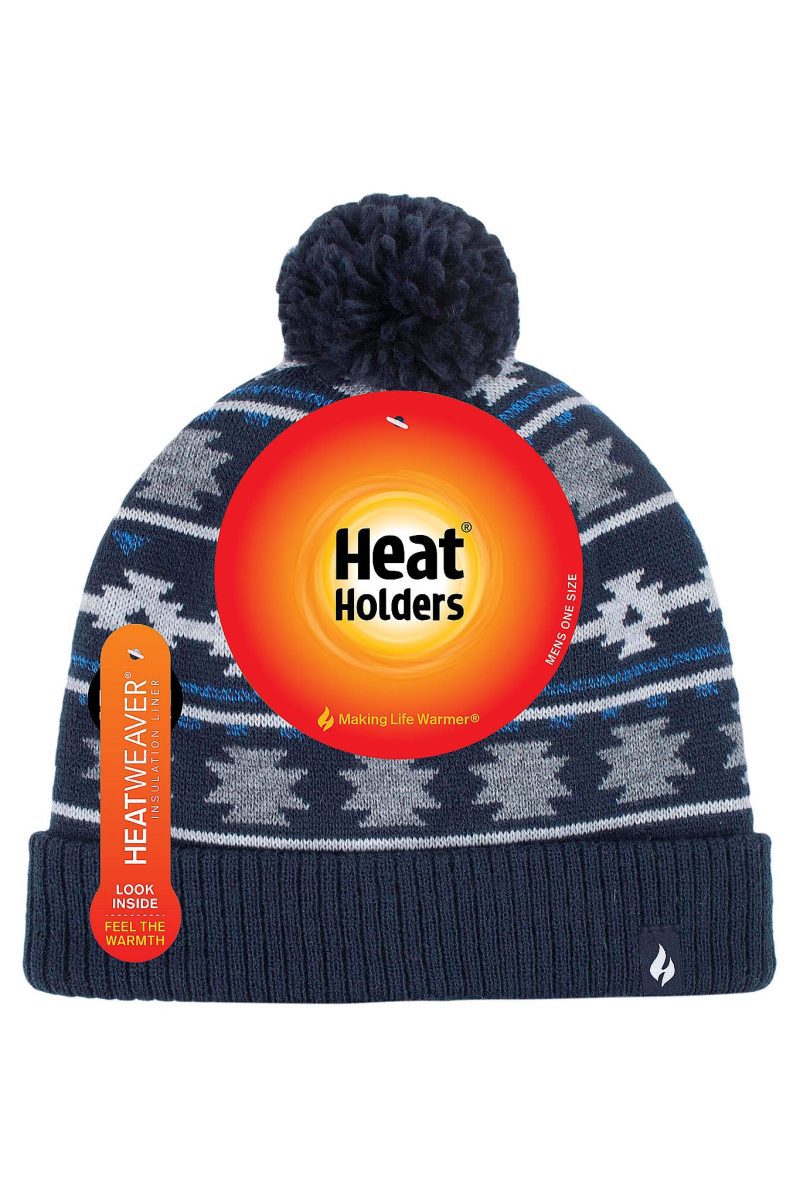 HH Mens Ian Snowsports Jacquard Hat Navy Pack