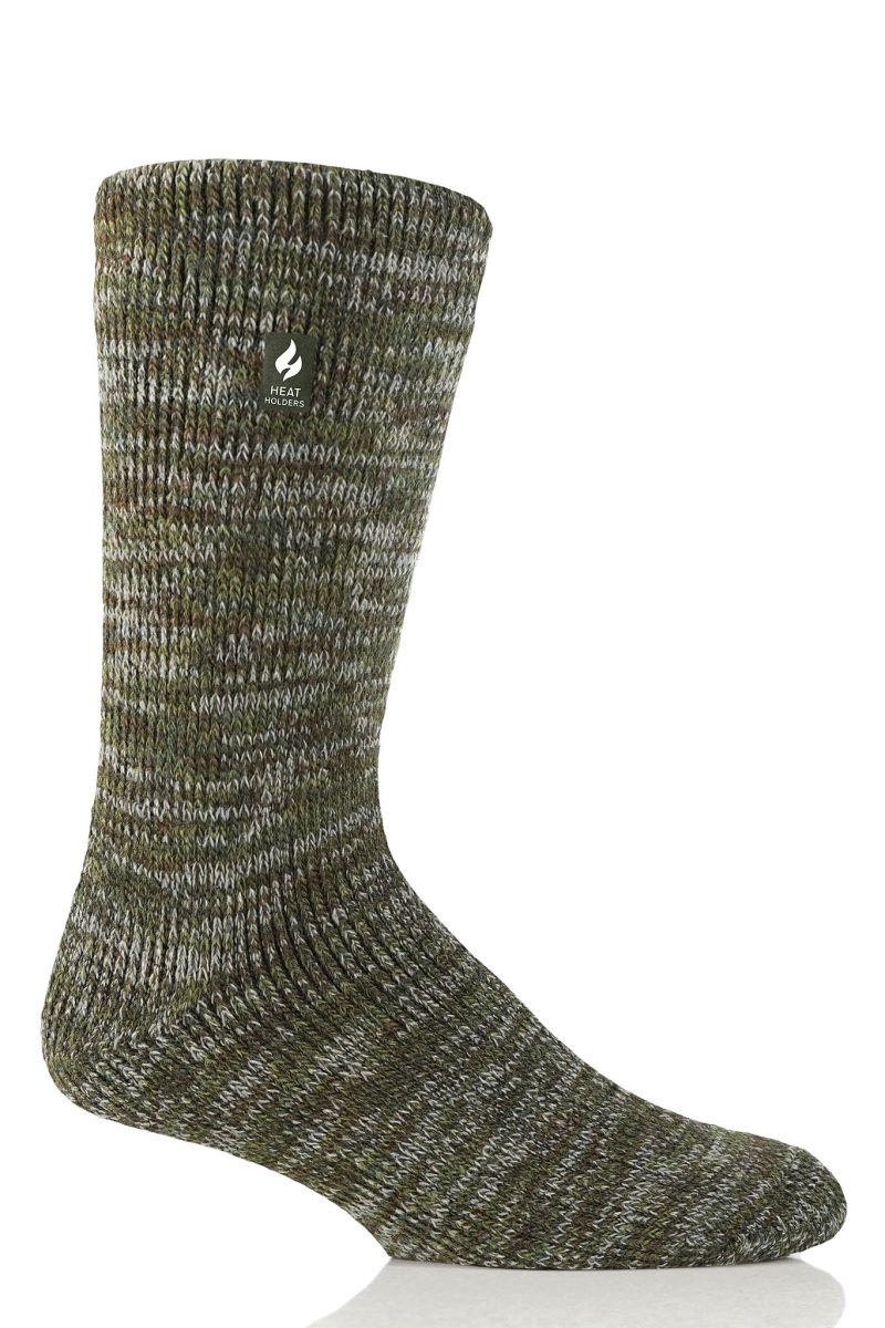 Heat Holders Men's Jacob Original Four-Color Twist Thermal Crew Sock Tan #color_tan