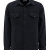 Heat Holders Mens Jax Long Sleeve Solid Shirt Jacket Black #color_black