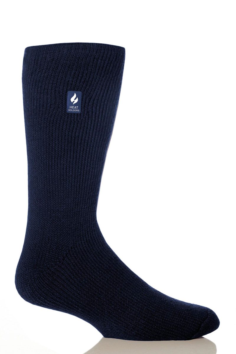 Heat Holders Men's Big/Tall Joshua Original Thermal Crew Sock Navy #color_navy