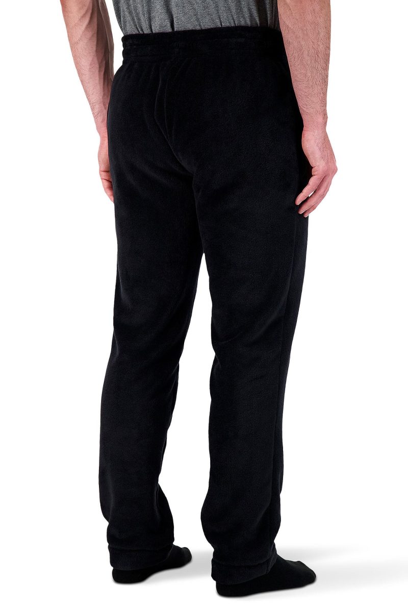 HH Mens Plush Lounge Pant Black Rear Side