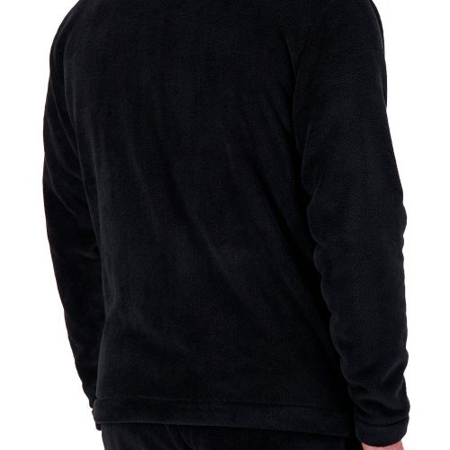 HH Mens Plush Zip Front Jacket Black Rear Side