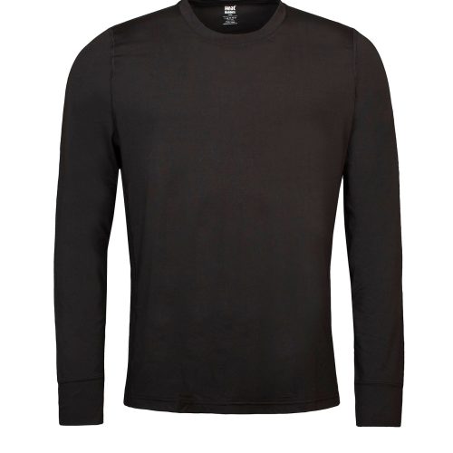 Heat Holders Men's ULTRA LITE Long Sleeve T-Shirt Black #color_black