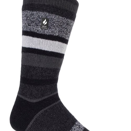 Heat Holders Starling Mens Lite Crew Black/Charcoal #color_black/charcoal