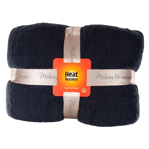 Heat Holders Super Plush Thermal Blanket King Size Gray #color_gray