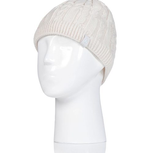 Heat Holders Women's Alesund Cable Knit Thermal Hat Buttercream #color_buttercream