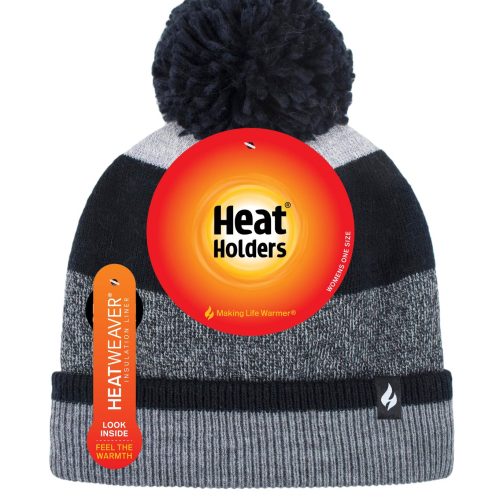 HH Wmns Alps Flat Knit Snowsports Hat Black Grey Pack