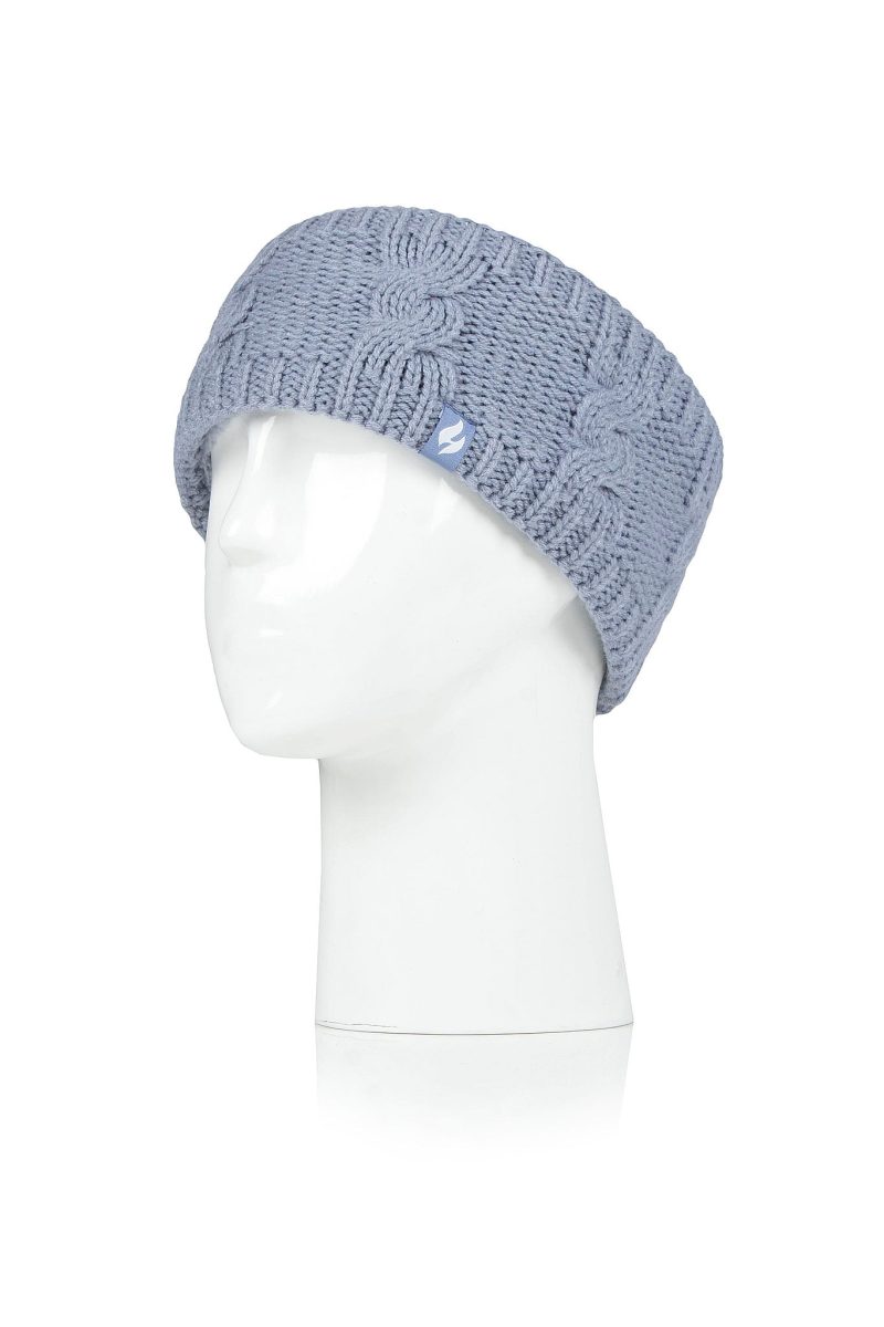 HH Wmns Alta Cable Knit Headband Dusty Blue