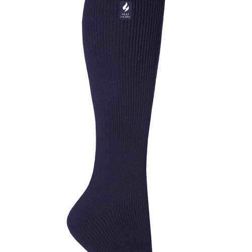 Heat Holders Women's Ashley Solid Long Thermal Sock Navy #color_navy