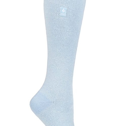 Heat Holders Women's Calla Lite Twist Long Thermal Sock Light Blue #color_light blue