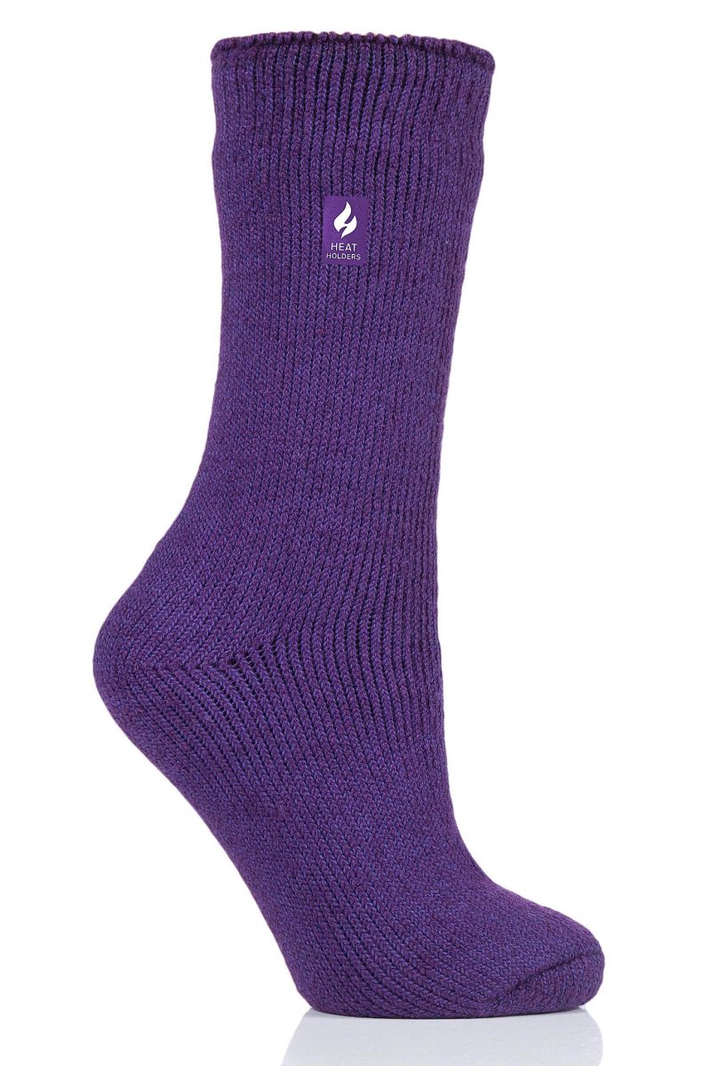 Heat Holders Women's Dahlia Lite Thermal Crew Sock Purple #color_purple