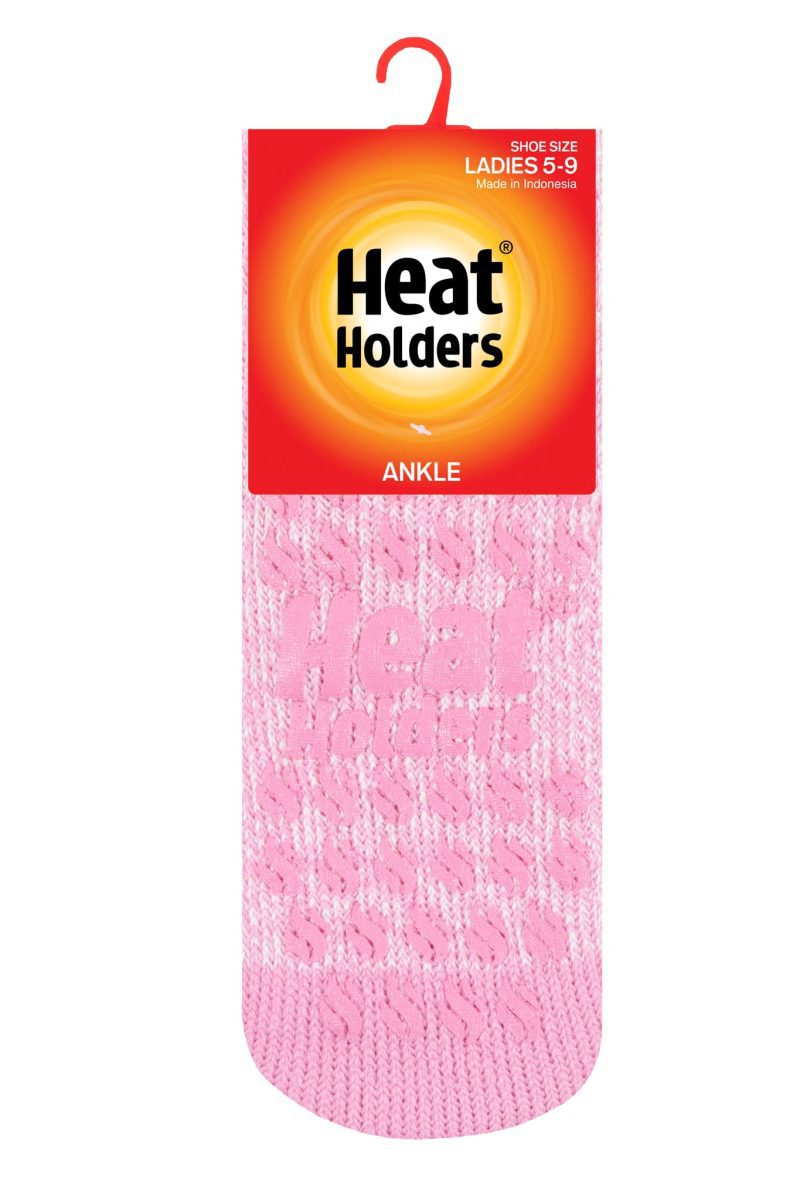 HH Wmns Iris Twist Ankle Slipper Sock Light Pink Cream Pack