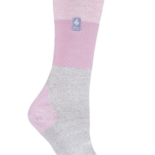 Heat Holders Women's Janica Block Snowsports Long Sock Dusty Pink #color_dusty pink