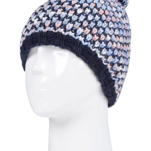 Heat Holders Women's Katelyn Textured Knit Thermal Hat Navy #color_navy