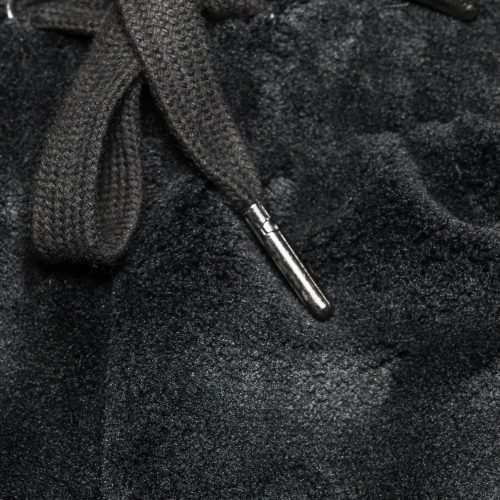 HH Wmns Plush Lounge Pant Black Tie Detail