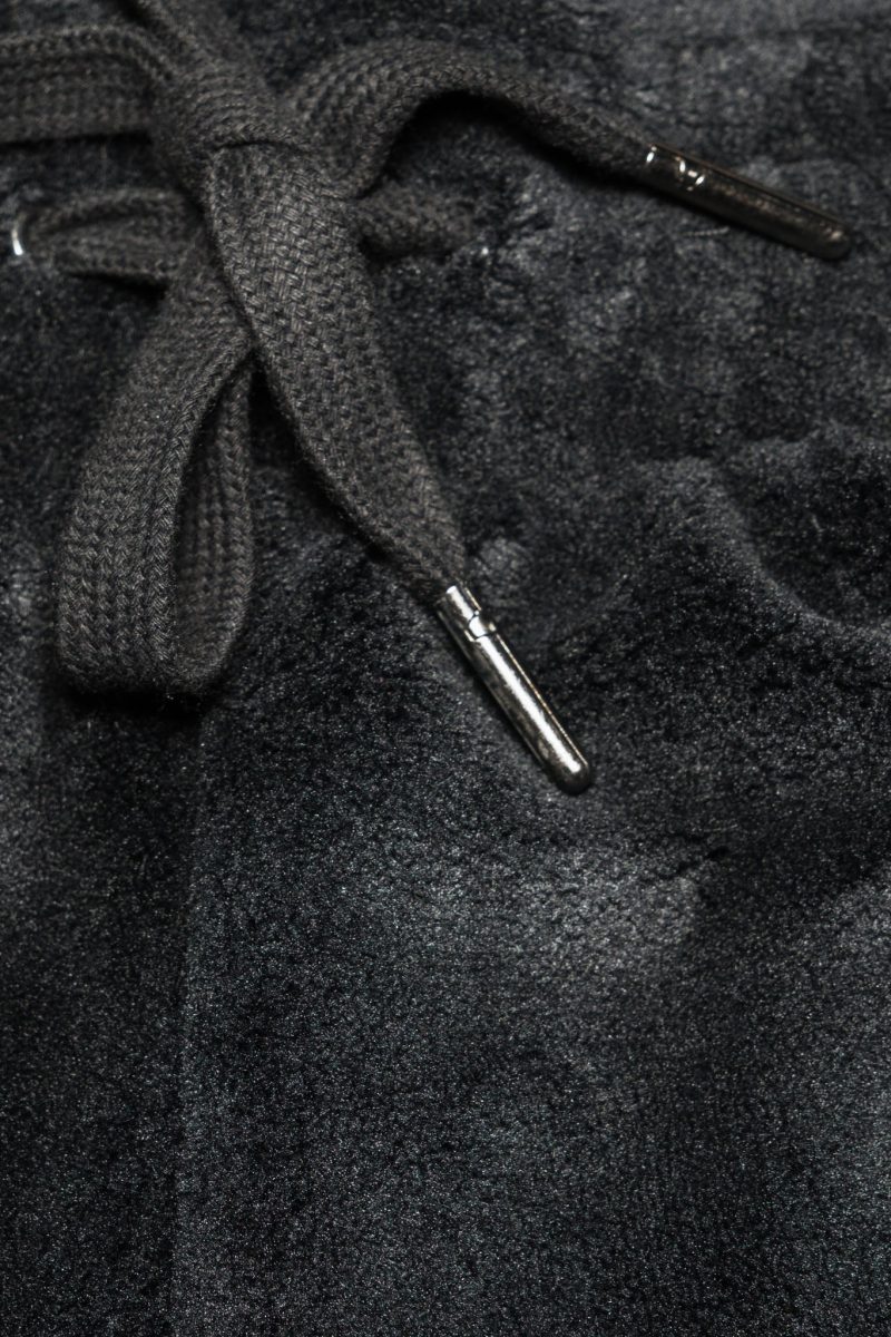 HH Wmns Plush Lounge Pant Black Tie Detail