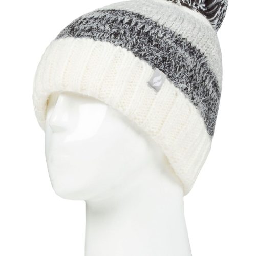 Heat Holders Women's Sloane Feather Knit Roll Up Thermal Hat Charcoal #color_charcoal