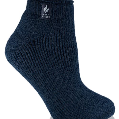 Heat Holders Women's Solid Thermal Ankle Sock Navy #color_navy