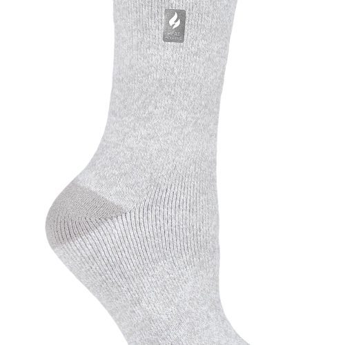 Heat Holders Women's Viola Lite Twist Thermal Crew Sock Light Grey #color_light grey