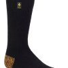 Heat Holders Worxx Men's Bruce Original Contrast Long Thermal Sock Black/Yellow #color_black/yellow