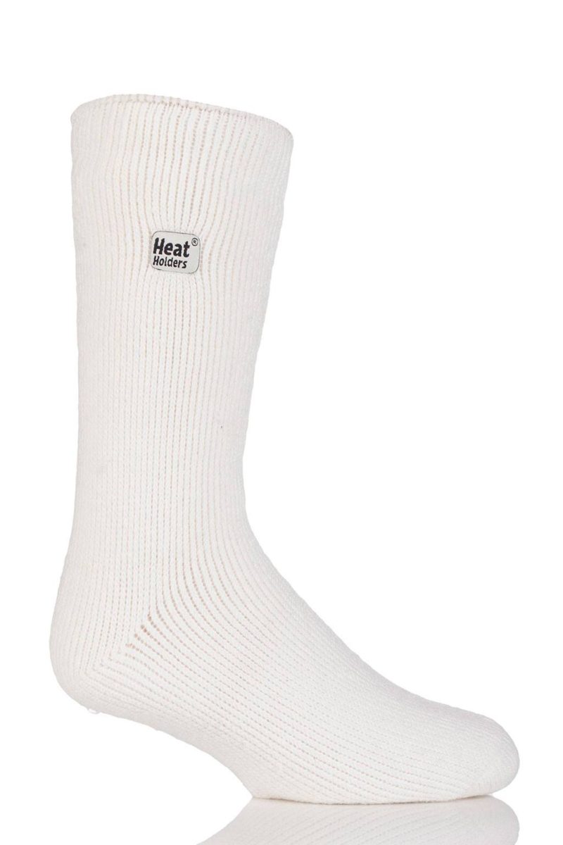 Heat Holders Men's Big/Tall Joshua Original Thermal Crew Sock White #color_white