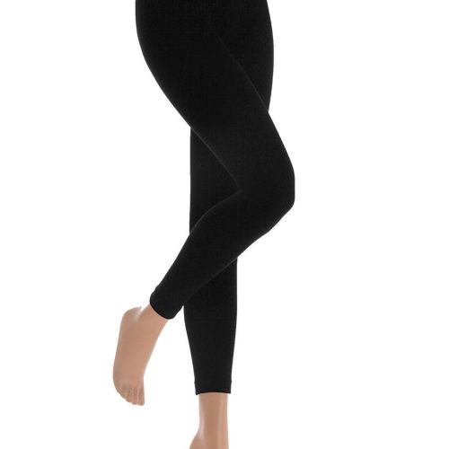 Heat Holders Women's Footless Thermal Tights Black #color_black