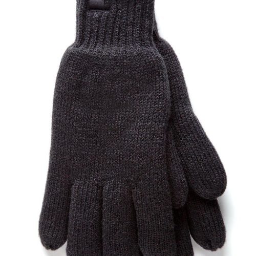 Heat Holders Men's Nevis Flat Knit Thermal Gloves Black #color_black