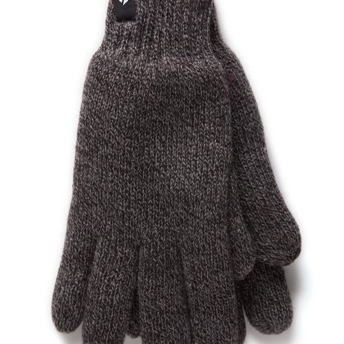 Heat Holders Men's Nevis Flat Knit Thermal Gloves Grey #color_grey