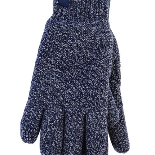 Heat Holders Men's Nevis Flat Knit Thermal Gloves Navy #color_navy