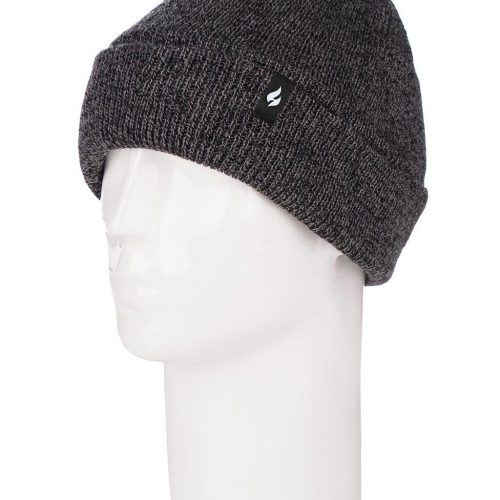 Heat Holders Men's Roll Up Thermal Hat Charcoal #color_charcoal