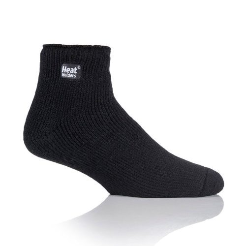 Heat Holders Men's Original Thermal Ankle Sock Solid Black #color_black