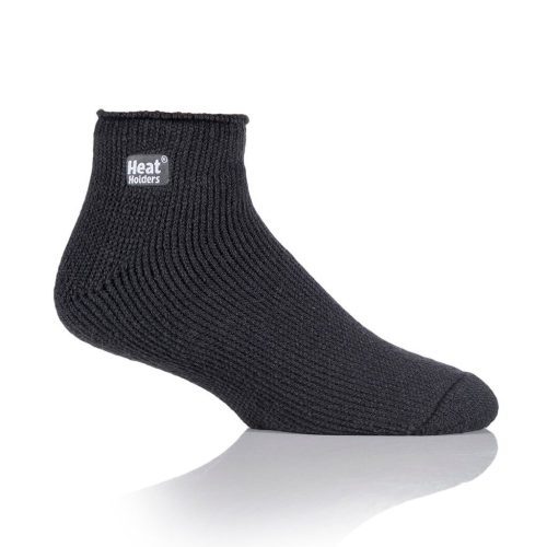 Heat Holders Men's Original Thermal Ankle Sock Solid Charcoal #color_charcoal