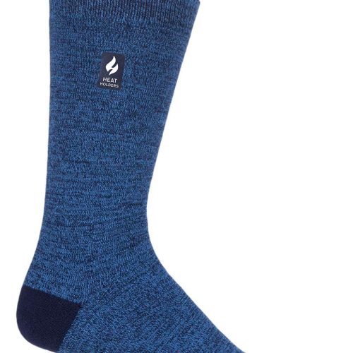 Heat Holders Men's Robin Ultra Lite Twist Thermal Crew Sock Navy #color_navy