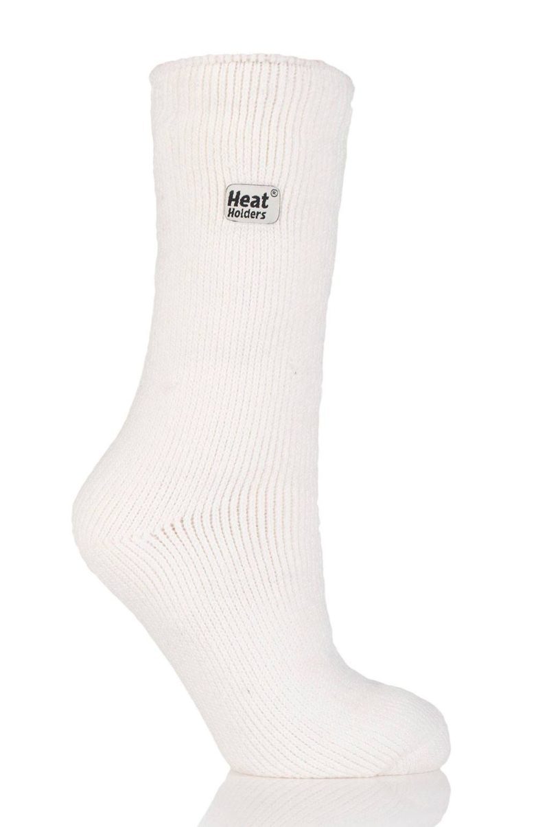 Heat Holders Camellia Women's Original Thermal Crew Sock White #color_white