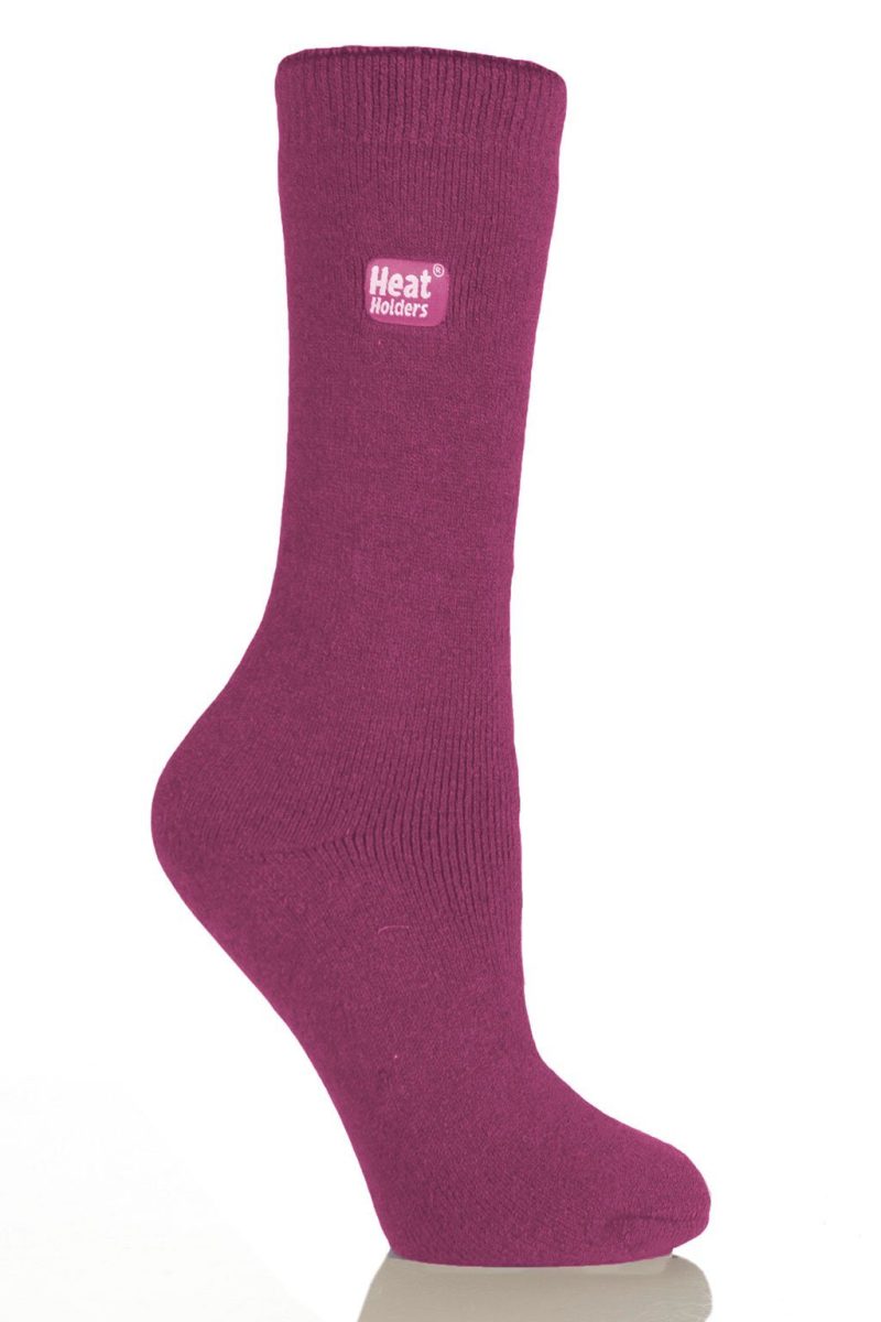 Heat Holders Women's Dahlia Lite Thermal Crew Sock Deep Fuchsia #color_deep fuchsia